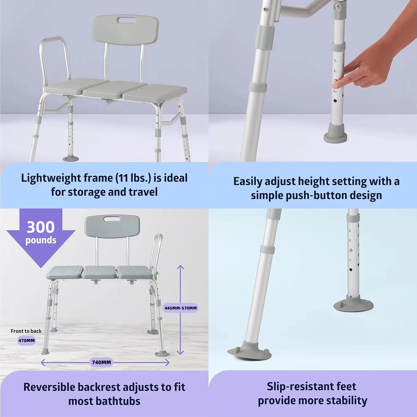 Фото Кресло для душа Simplywalk из алюминиевого сплава, 136 кг, с подлокотниками, для домов престарелых и людей с ограниченными возможностями, сертификация MDR, рама по договору №2