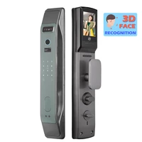 3d face recognition door lock fully automatic digital wifi fingerprint with video camera fingerprint door lock