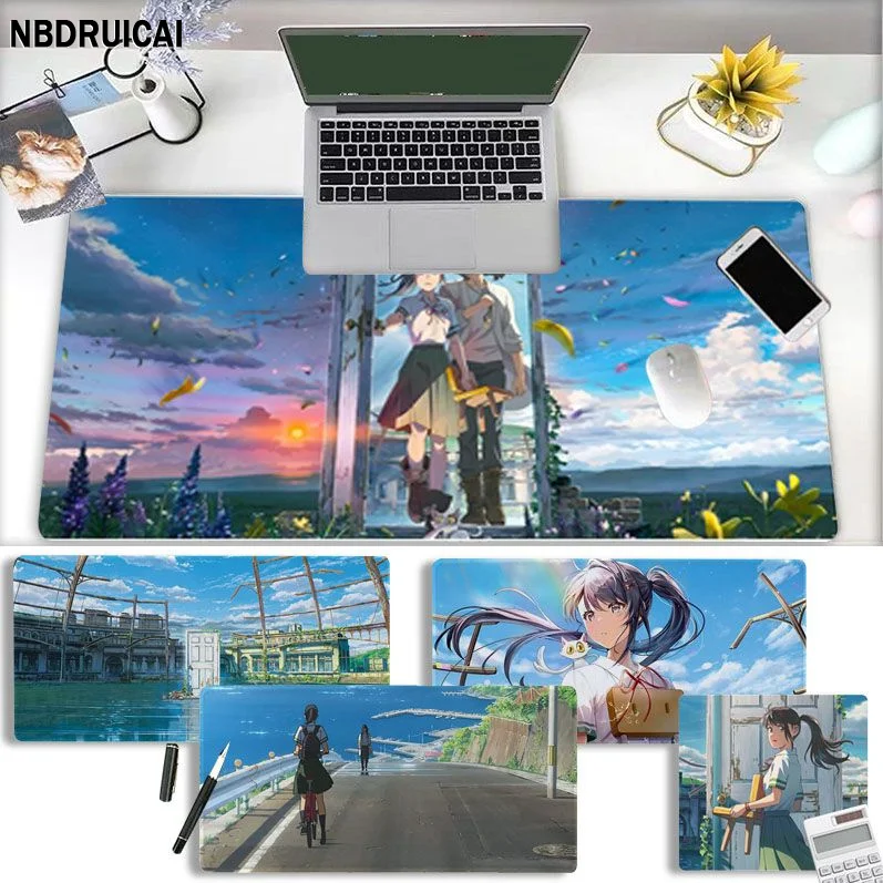 

Anime Suzume Tojimari Your Own Mats Comfort Mouse Mat Gaming Mousepad Size For CSGO Game Player Desktop PC Computer Laptop