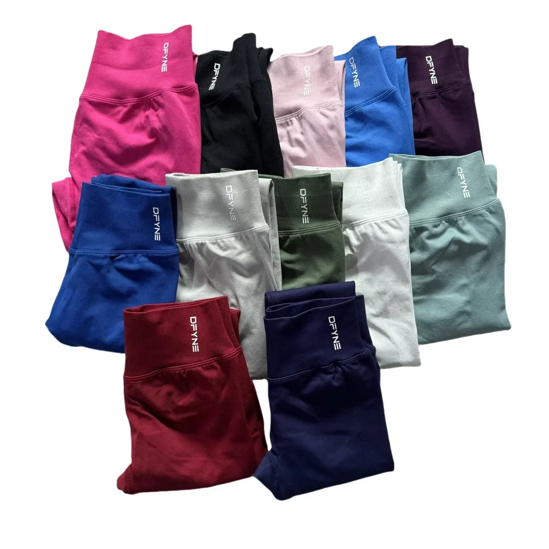 Ударные леггинсы для женщин бесшовные йоги спортивные штаны в тренажерном зале с