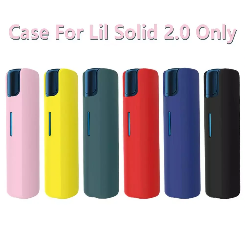 

For Lil Solid 2.0 6 Colors Portable Case Soft Silicone Scratch-resistant Dustproof Protective Sleeve Cigarette Smoking Cover
