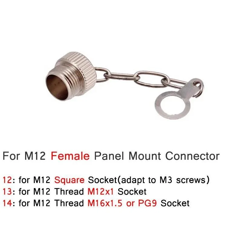 

Металлические пылевлагозащитные колпачки M12 CAZN