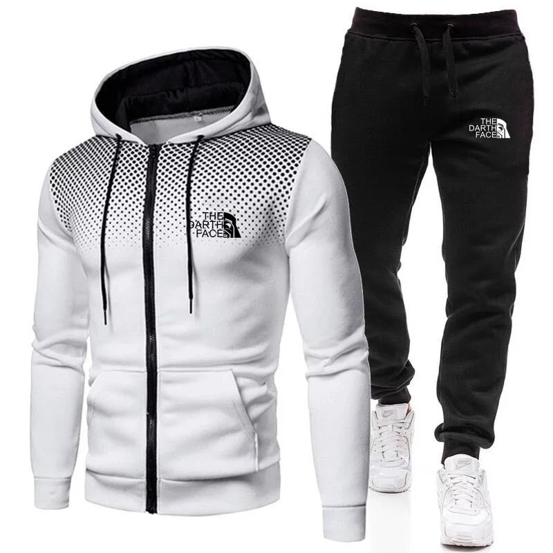 2023 Spring And Autumn New Men's Suit Casual Sportswear Zipper Hoodie Two-Piece Suit