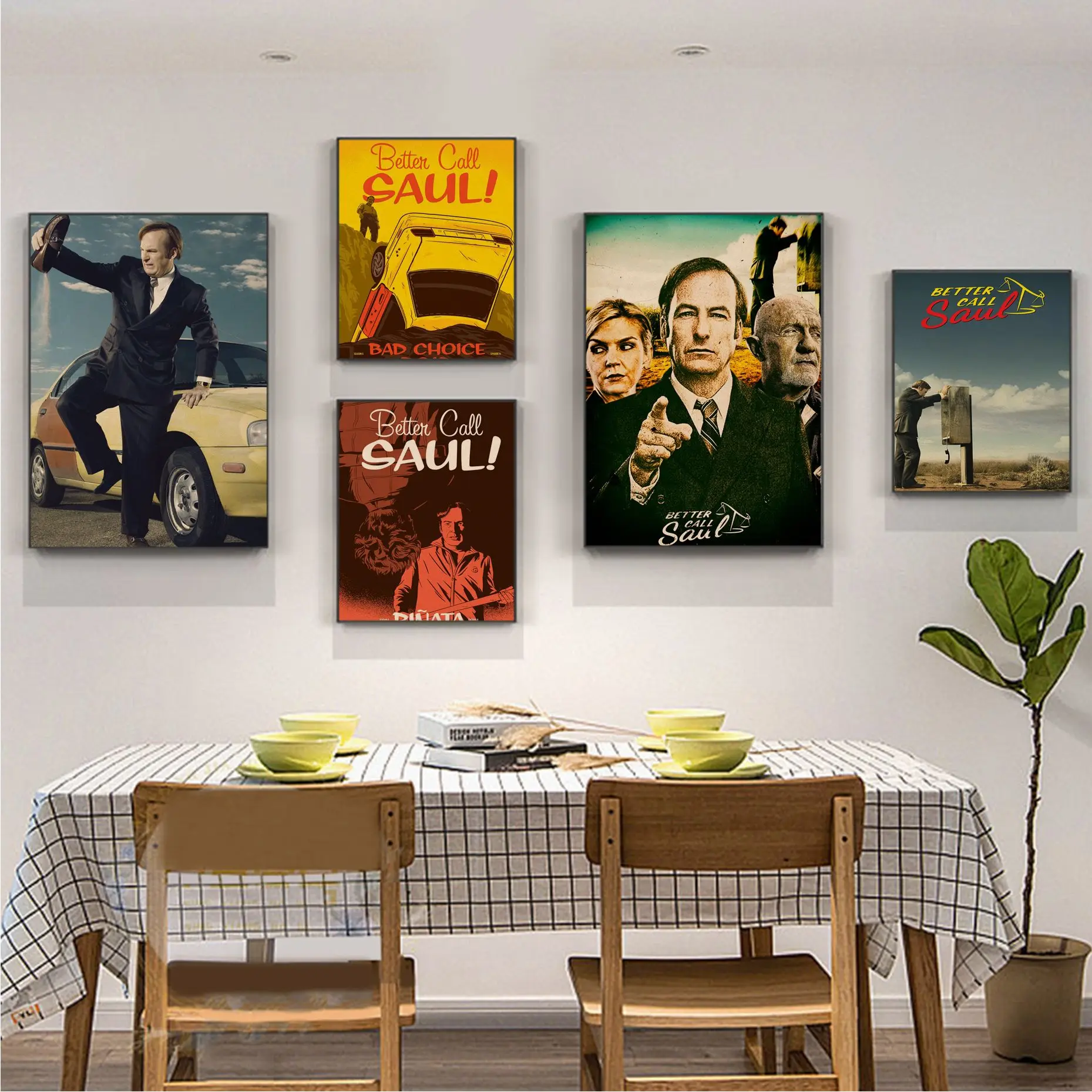 

Better Call Saul Goodman Classic Movie Posters Vintage Room Bar Cafe Decor Aesthetic Art Wall Painting