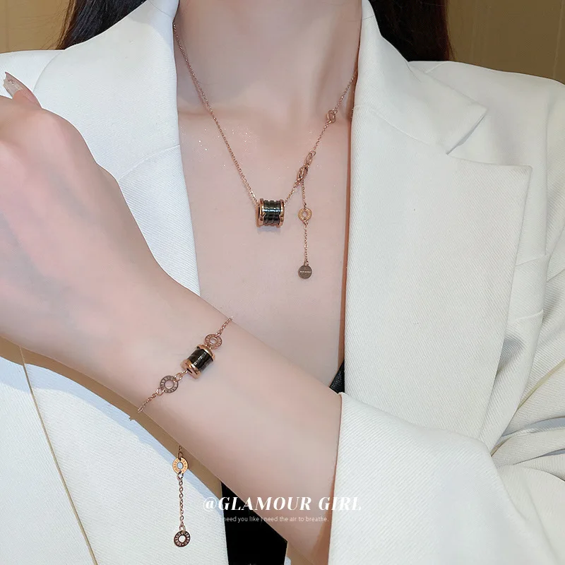 Titanium Steel Small Man Waist Necklace Bracelet Fashion High Sense Neck Chain Personalized Design All-match Temperamen