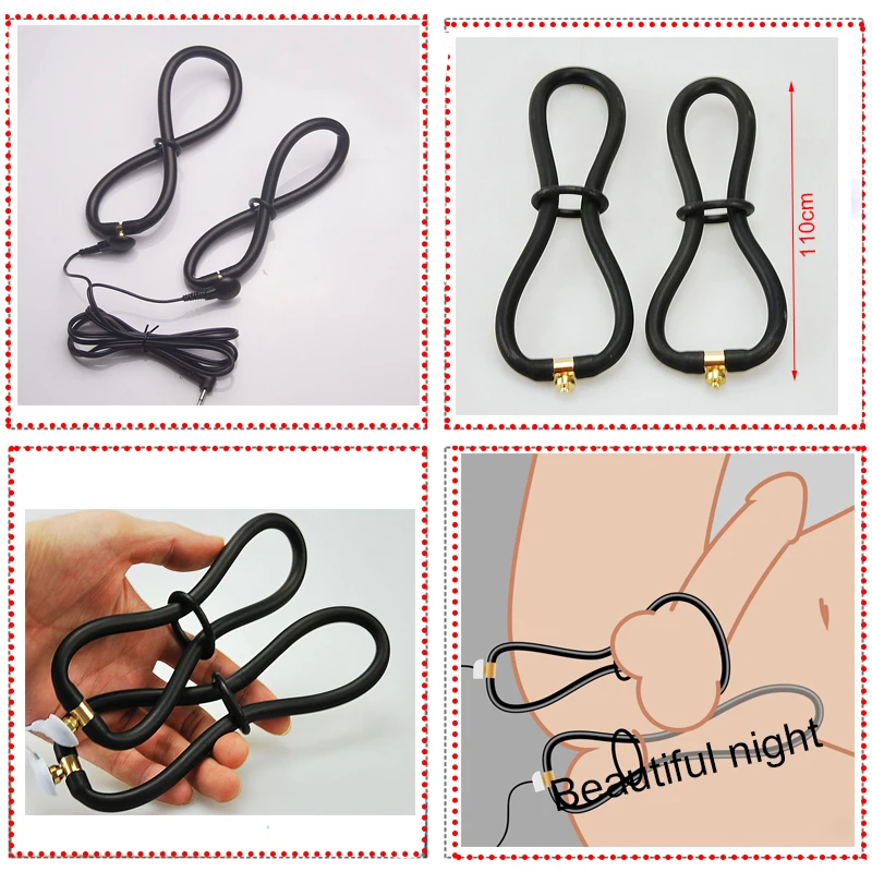 Кольцо для пениса Estim растягиватель с электрическим током БДСМ-петуха