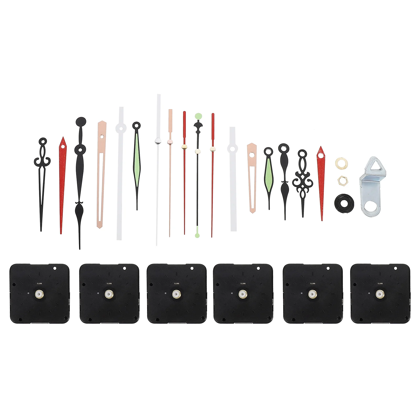 

6 Sets Clock Movement Diy Clock Mechanism Home Clock Movement Set Replacement Clock Mechanism Electric Clock Mechanism