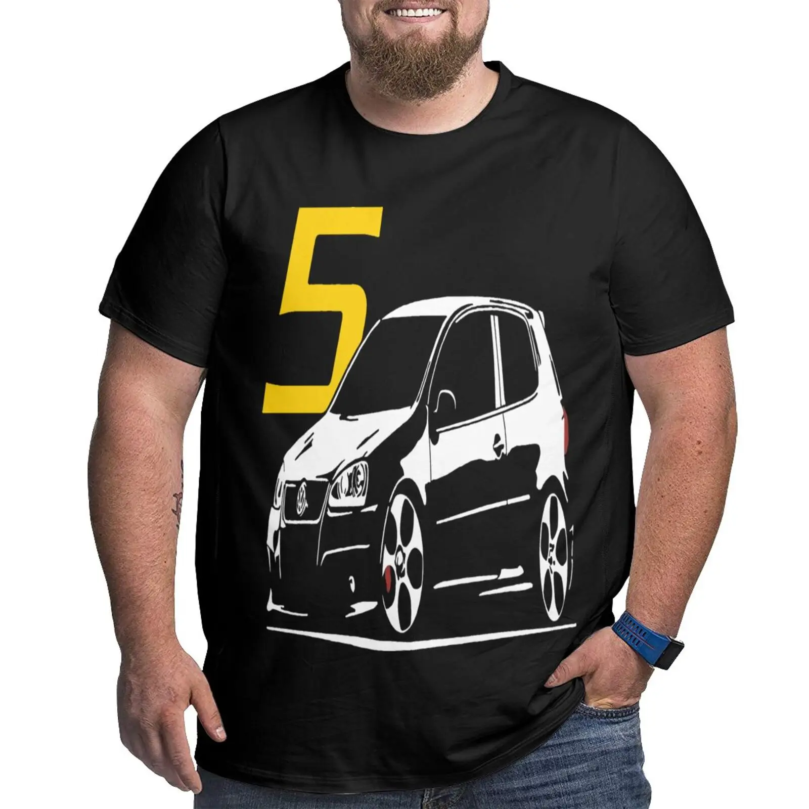 

Футболка оверсайз Golf Mk5 Vw Gti Vr6 Turbo, мужская рубашка оверсайз, винтажные Аниме футболки оверсайз с коротким рукавом