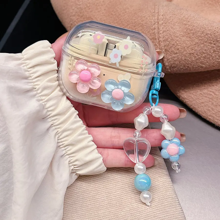 Силиконовый прозрачный чехол для наушников Samsung Galaxy Buds 3/buds3pro