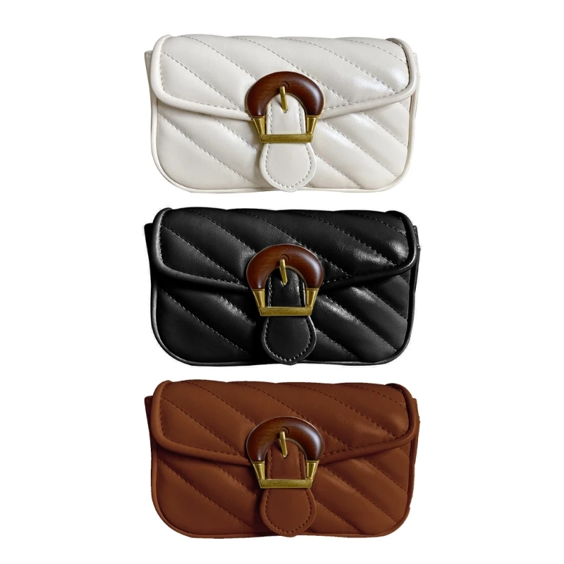 

Quilted Crossbody Bag for Women Lady PU Leather Shoulder Bag Small Messenger Bag