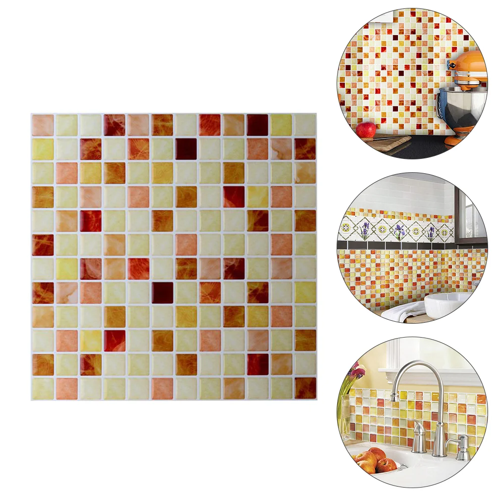 

1 Sheet Backsplash Tile Creative Peel And Stick Flooring For Kitchen Bathroom