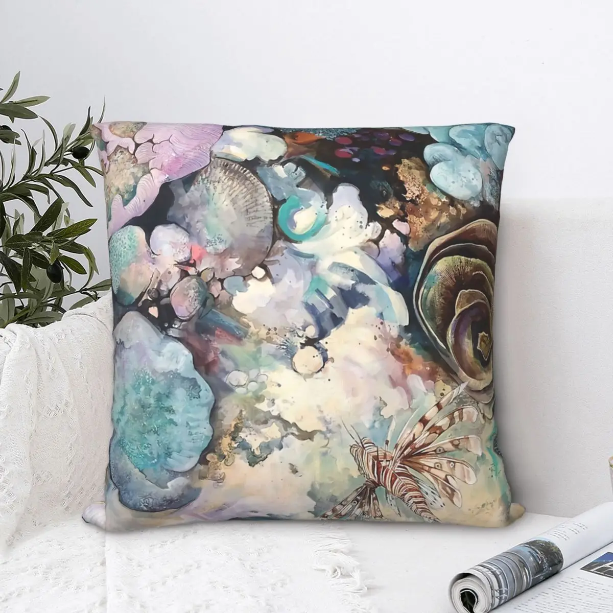 

Lions Den Flowers Throw Pillow Case Cushion For Home Sofa Chair Decorative Hug Pillowcase