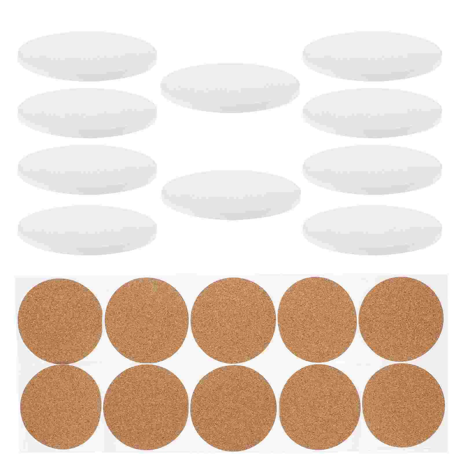 

10 Set Coasters Hot Plate Mat Absorbent Sublimation Blank Cup Portable Teacup Ceramics Mats Heat Transfer Anti-scald