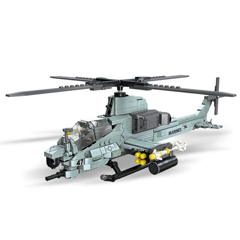 MEOA военные строительные игрушки для мальчиков 597 шт. в сборе строительный вертолет, наборы строительных блоков, игрушки, строительные блоки, детские подарки