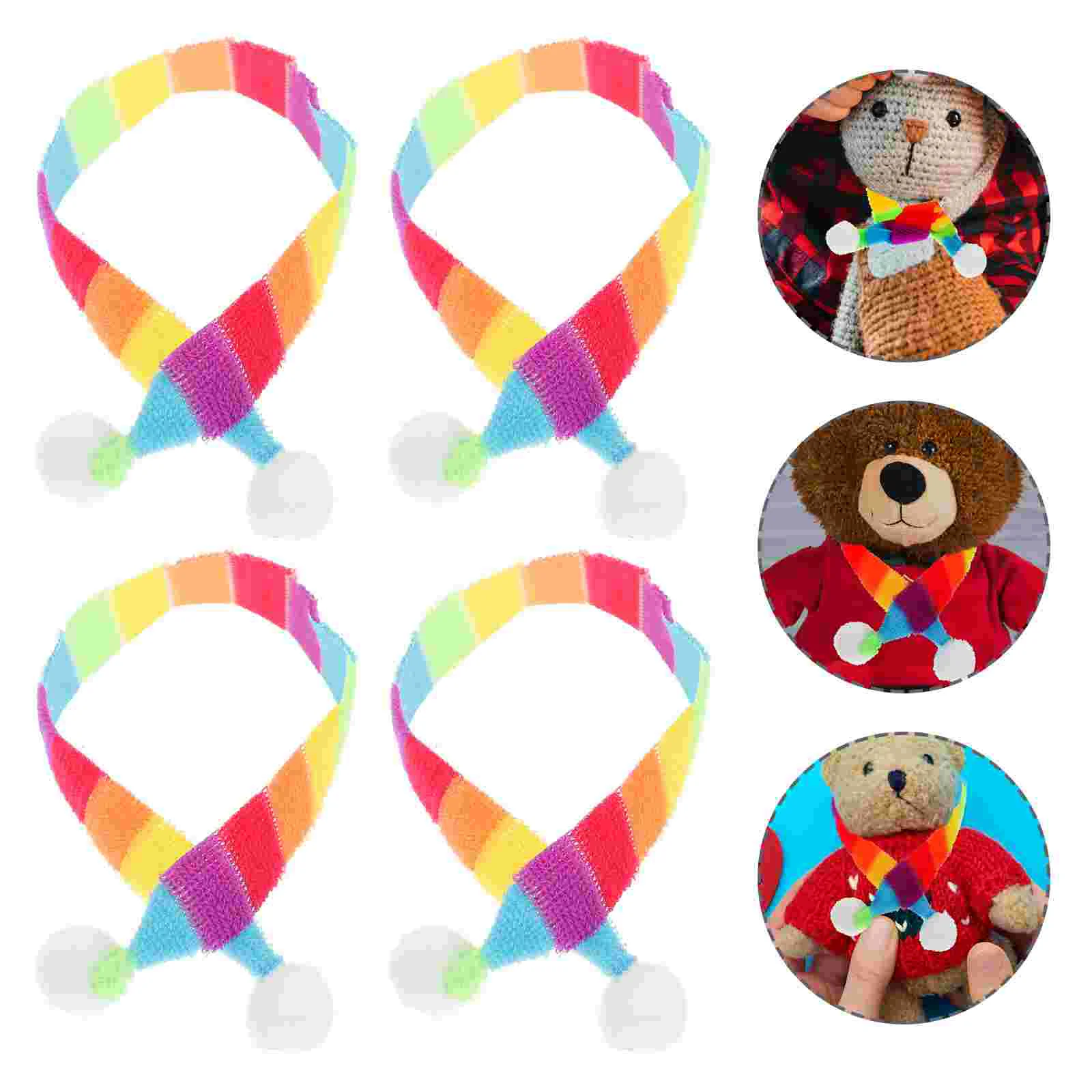 

20pcs Christmas Scarves Decorative Stuffed Scarves Figurine Scarves