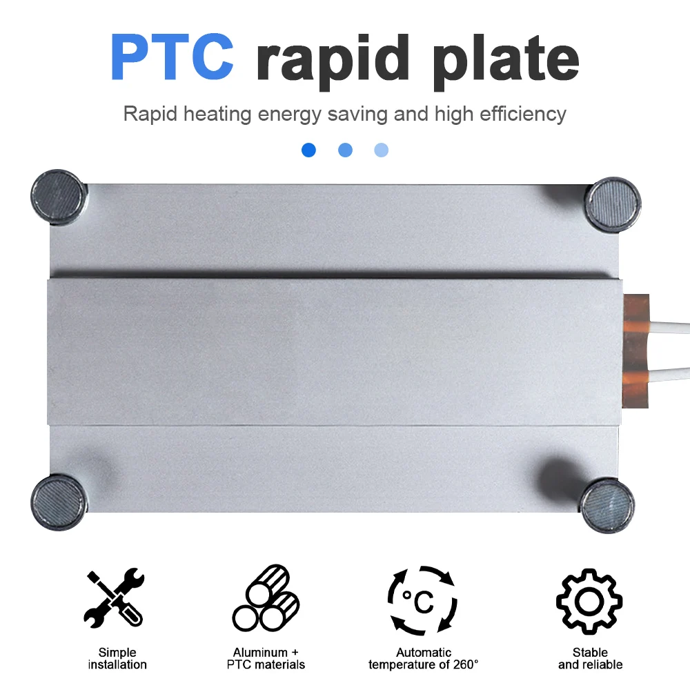 

400W PTC Heating Plate Chip BGA Soldering Ball Split Aluminum LED Remover Welding Station Demolition Board Tool 110V/220V