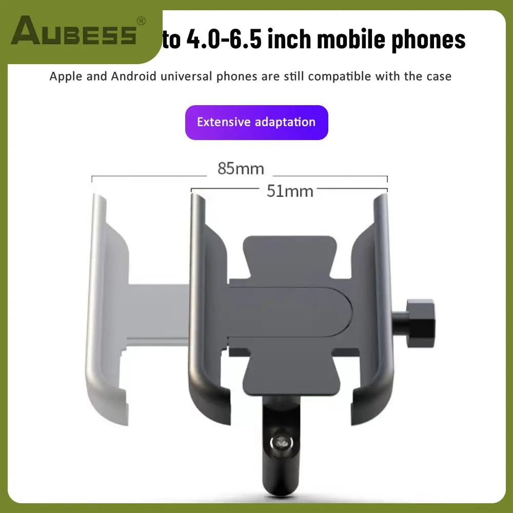 

Shake-proof Bicycle Phone Holder Bicycle Phone Bracket Shock-proof Metal Mobile Phone Bracket Motorcycle Rearview Mirror