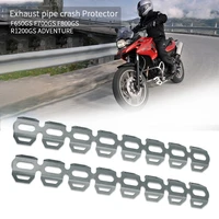 motorcycle exhaust pipe protector heat shield cover guard anti scalding cover for bmw f650gs f700gs f800gs r1200gs adventure