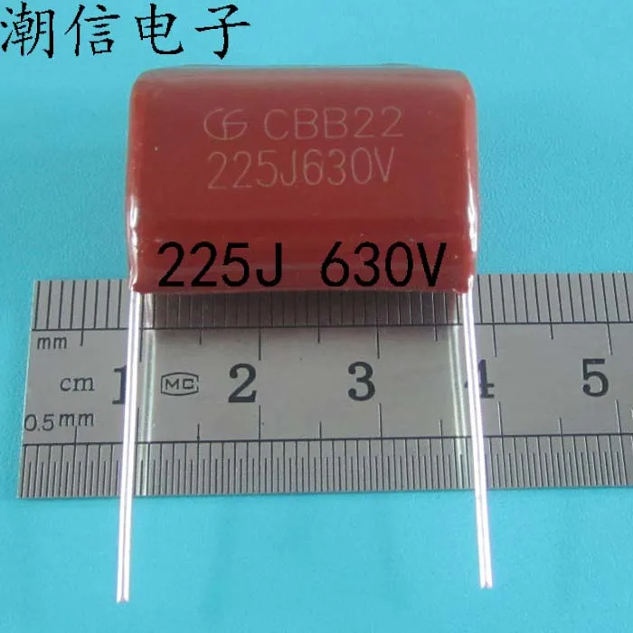 

50 шт./лот CBB22 225J 2,2 мкФ 630V :27 мм