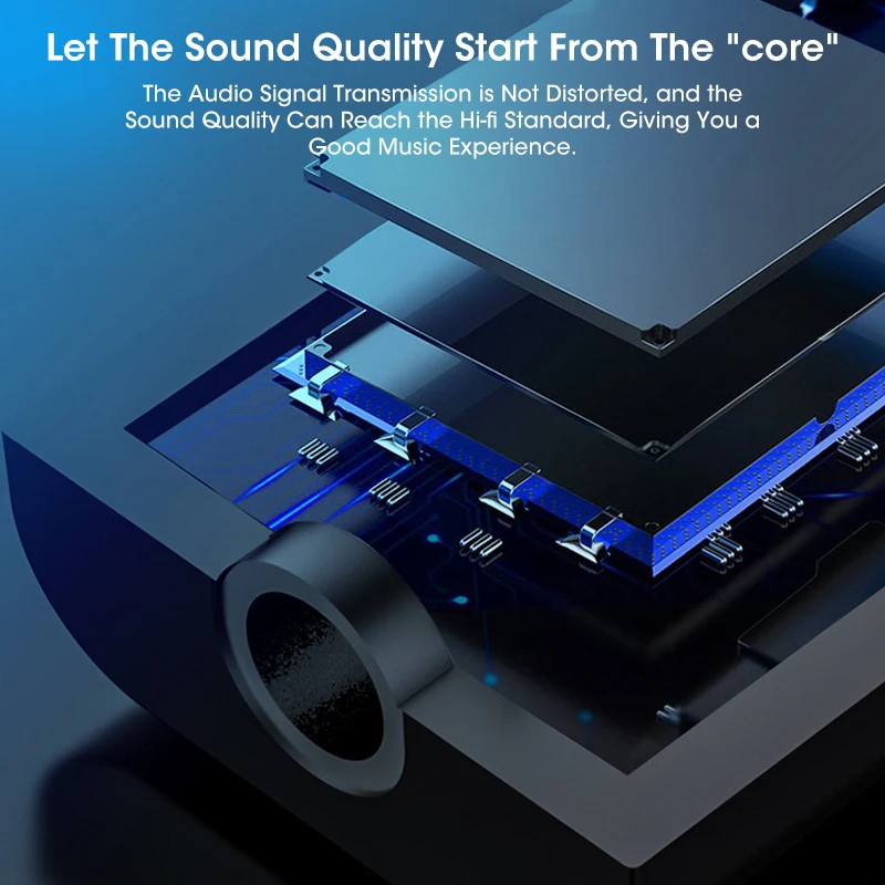 Wireless Bluetooth Receiver 5.0 Car Speaker Lavalier Audio Adapter Navigation Available With Call |