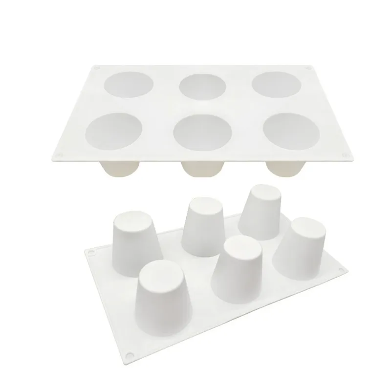 

1Pc Baking Tools 12-cavity /6-cavity Conical Shape Silicone Cake Mold For Chocolate Mousse Jelly Pudding Dessert Tool