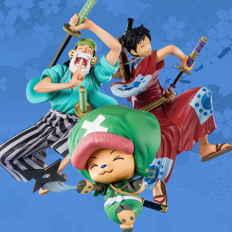 

Original One Piece Anime Figure Bandai Figuarts Zero Wano Luffy Zoro Sanji Nami Ussop Figurine Model Collectible Doll Toy Gift