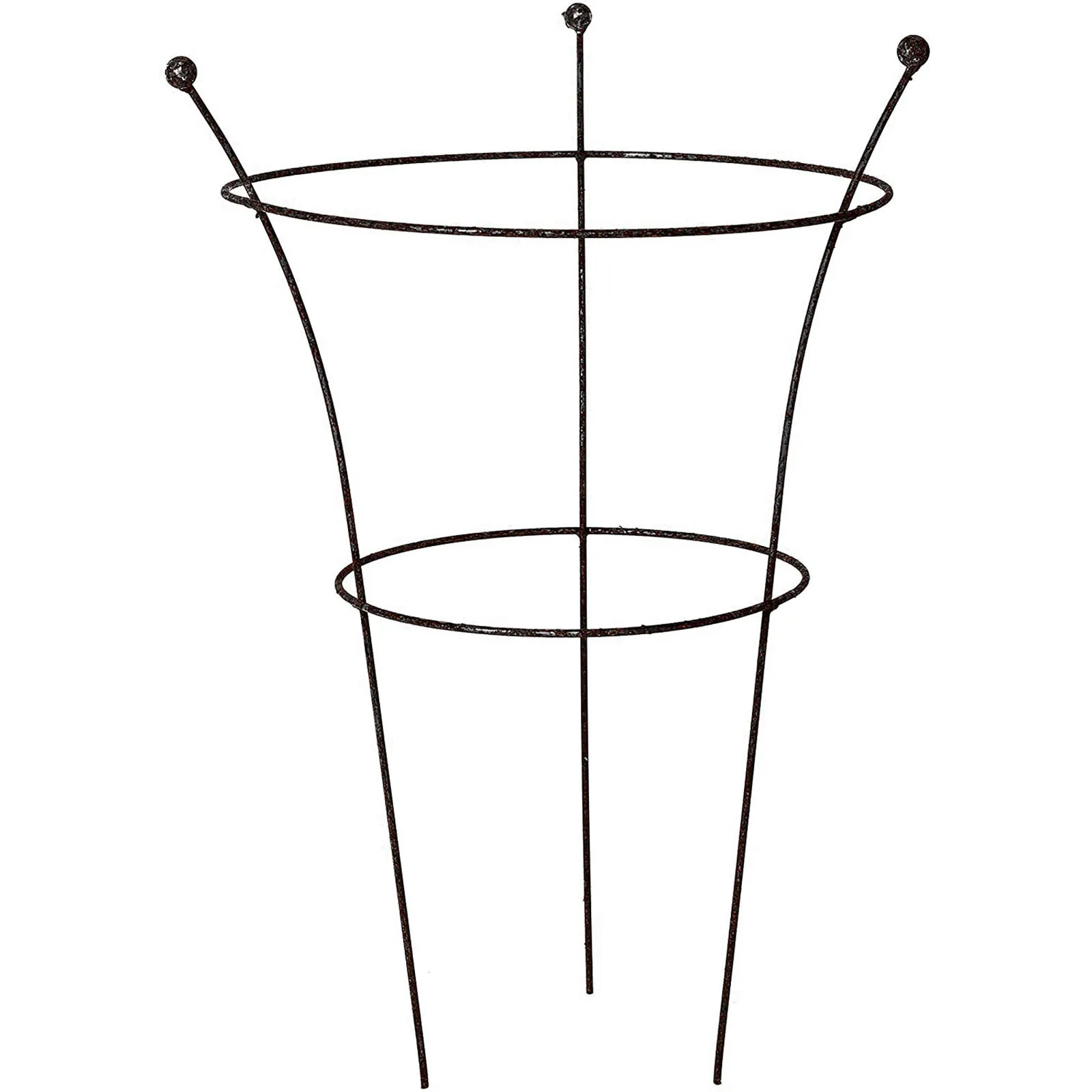 

Rings Leg Herbaceous Plants Peony Support Metal Of Large 3 Natural Ruddings Set Patio Lawn & Garden Tray with Garden Dome