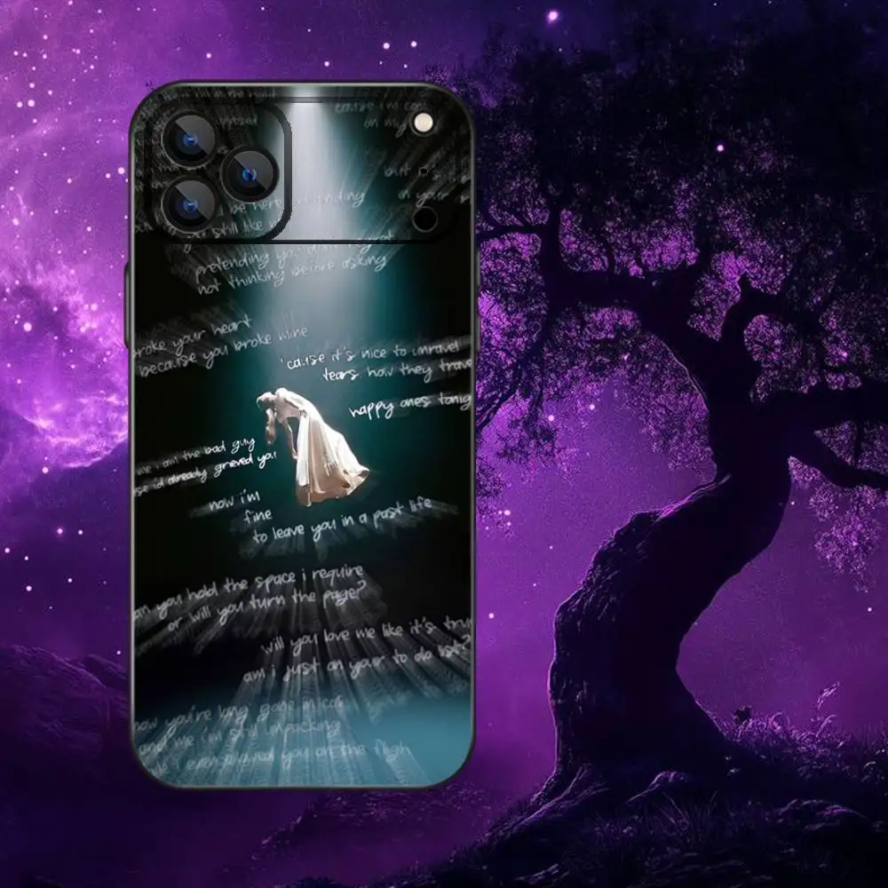 Фото Чехол для телефона A-Ariana Eternal Sunshine G-Grandes для iPhone 17,16,15,14,13,12,Pro,Max,Plus,E,SE4,Air,Mini Black Soft Box №4