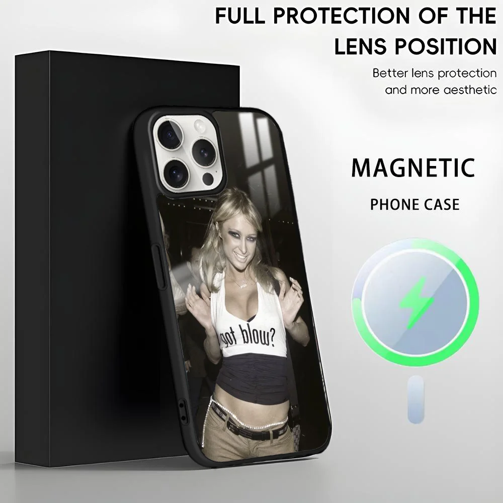 Чехол для телефона P-Paris HiltonS Got Blow iPhone 16 15 14 13 12 11 Pro Max Plus Mini магнитный чехол