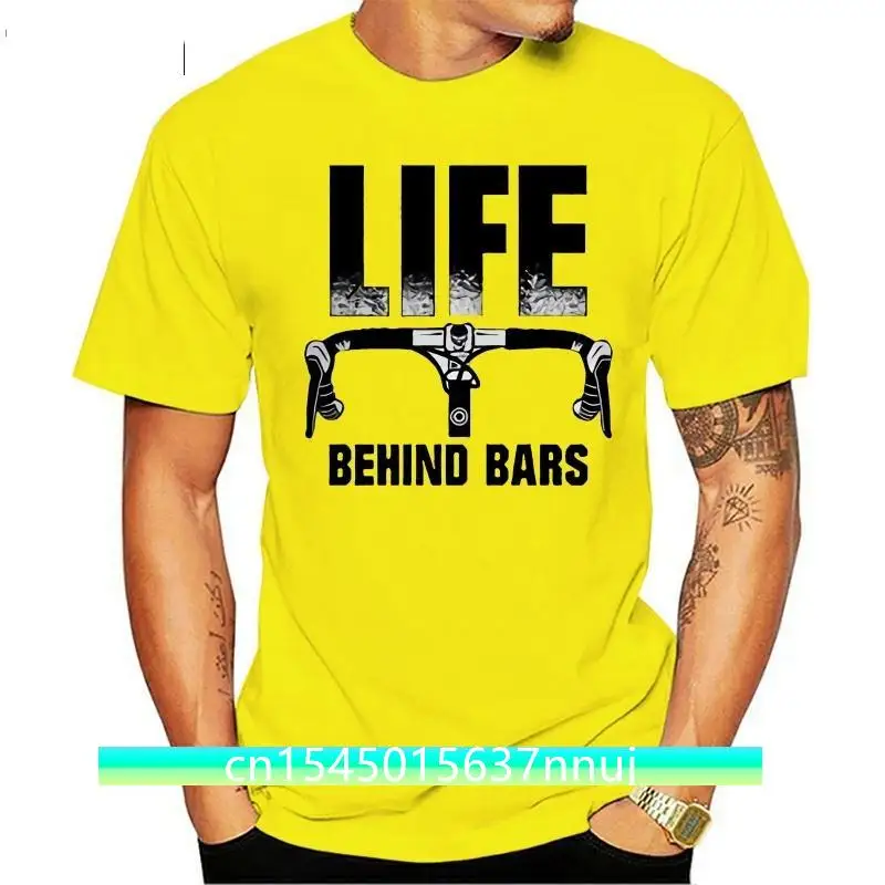 

2019 Summer Cool Men Tee Shirt Mens Life Behind Bars Funny Cycle T Shirt Funny T-shirt