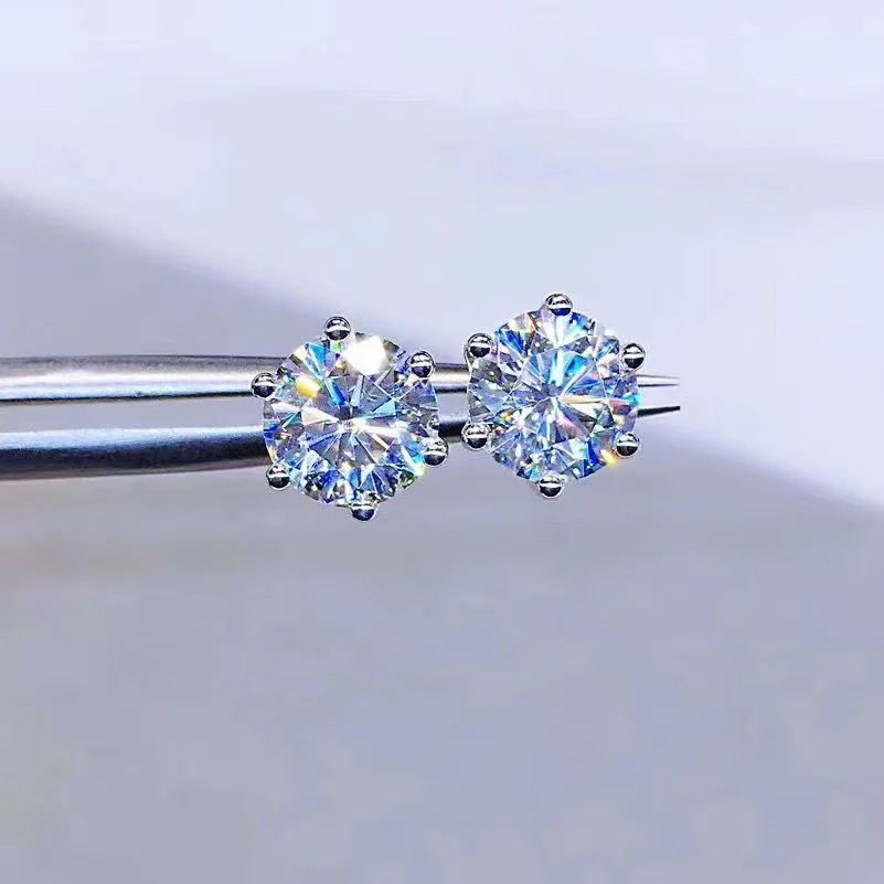 

925 Sterling Silver Round simulation diamond Women Classic Anniversarv Gift