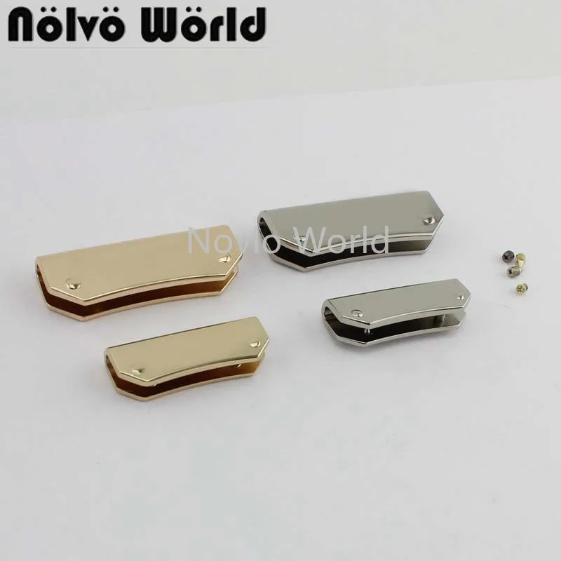 

38mm 50mm Metal clip fitting hardware Handbag tassel cap clasp Small square buckle Screw connector Bag hanger handbag hardware