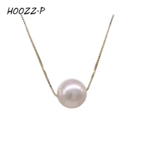 hoozz p akoya pearl pendant classic and sophisticated simple stylefine jewelry handpicked 8 9mm aaa quality 14k yellow gold