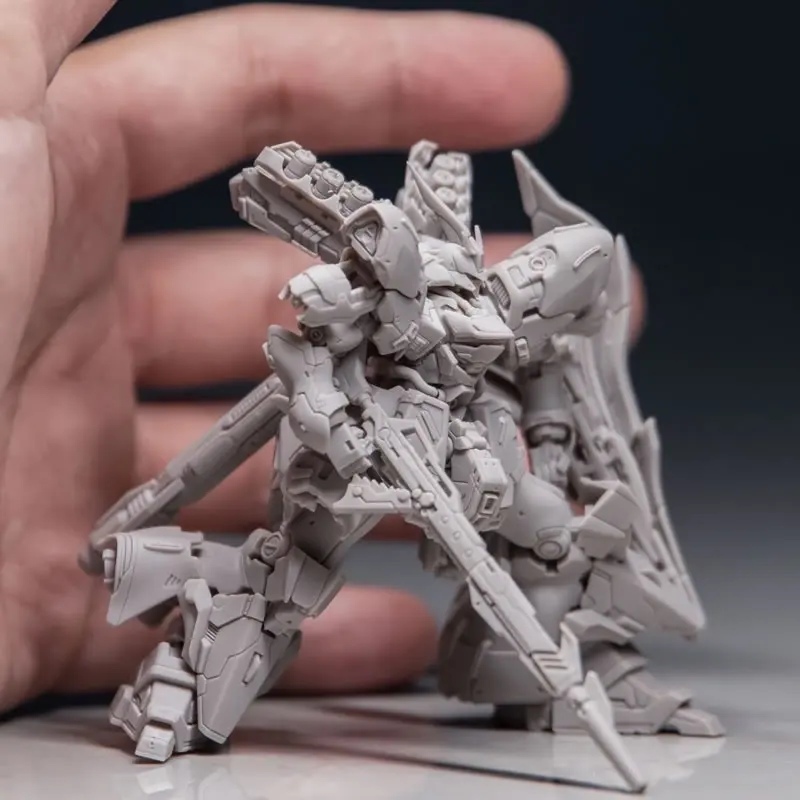 Фото 90-миллиметровая модель робота Gaoda Sazabi MSN-04, неокрашенная, несобранная, 3D-печать, DIY, миниатюрная, высокоточная, GK, полный комплект №1