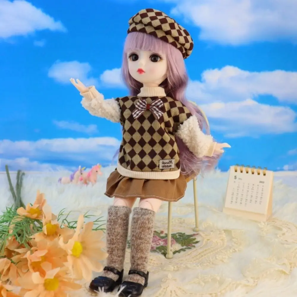 1/6 SD 30 см Bjd Doll с одеждой Привлекательные глаза париком Макияж Принцесса Одеваются