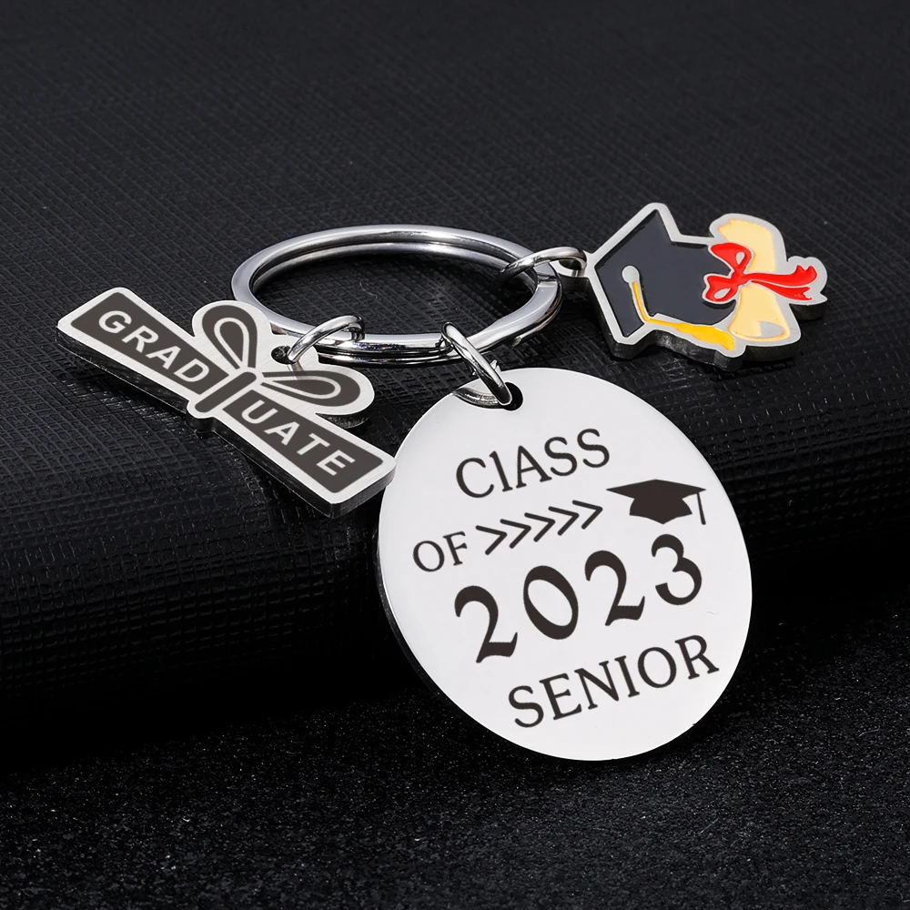 

Grad Keychain Class of 2023 Senior Graduation Gifts for Him Her Daughter Son Women Best Friends Inspirational Grad Season Gift