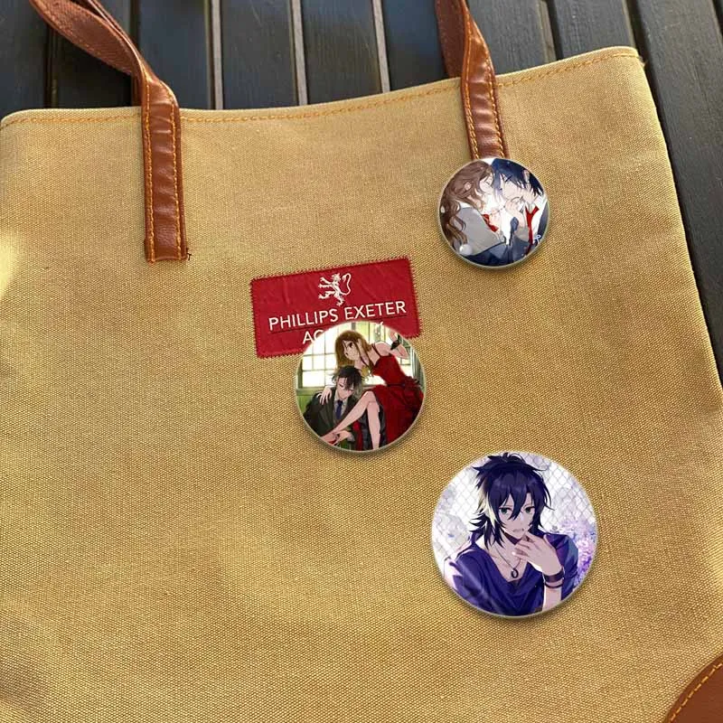 32/44/58mm Anime Horimiya Round Button Pins Cartoon Badge Brooches for Clothes Backpack Hat Decoration Jewelry Accessories Gifts