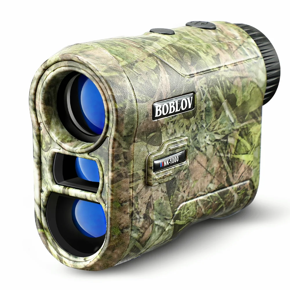 BOBLOV NK-1000 Waterproof Hunting Rangefinder 6.5X Magnification Flag-locking Range Finder Laser Distance Meter for Golf Sport