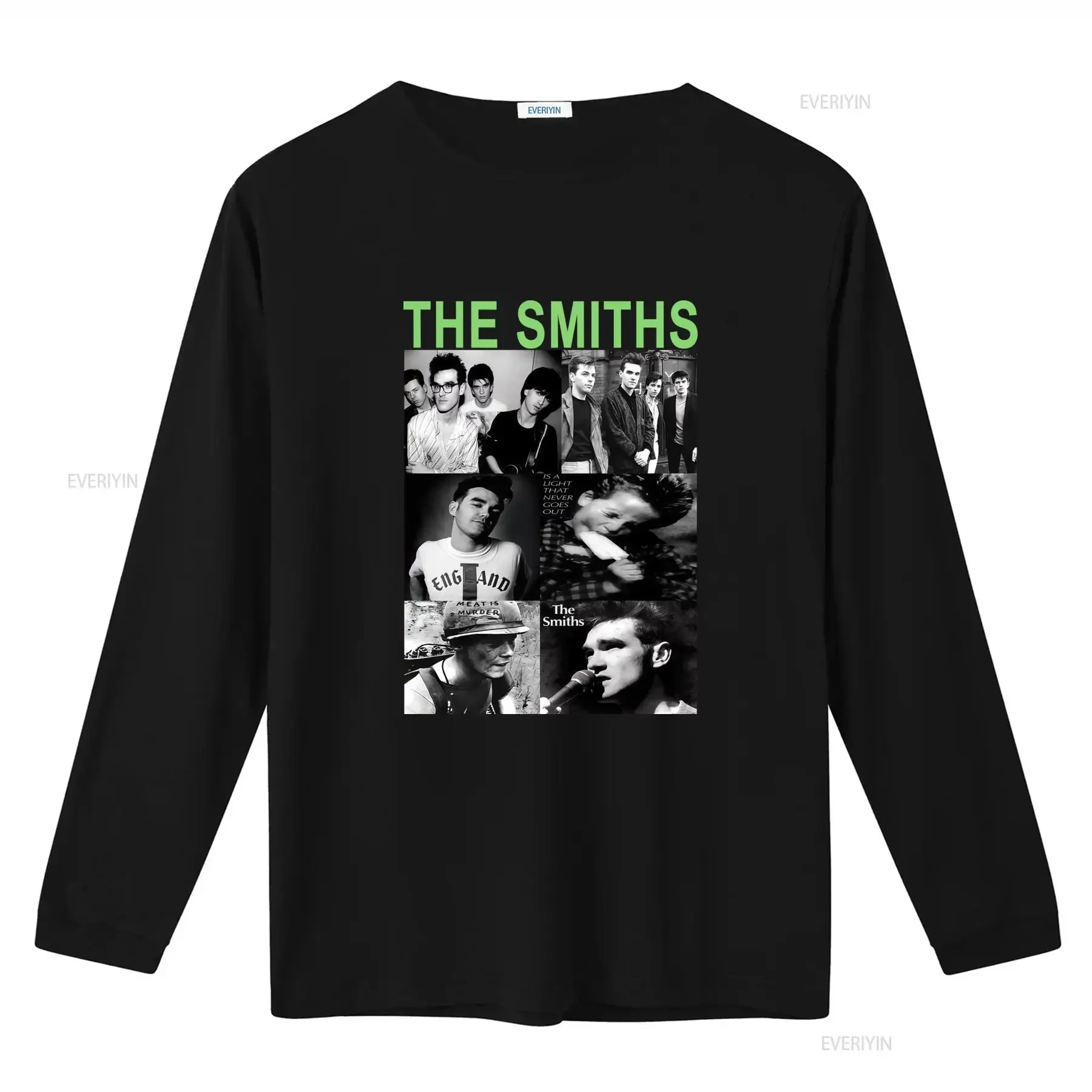 Фото Футболка Nera с редким дизайном, посвященная туру группы The Smiths, доступна в размерах от S до 5XL, модель KH15112, винтажная. №3