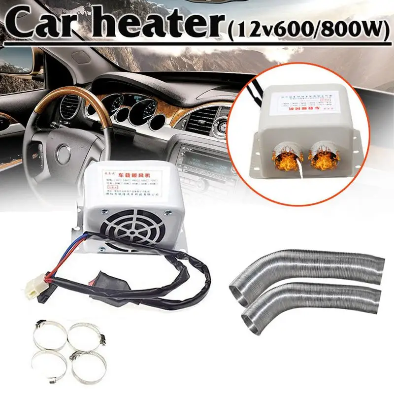 

Cacoonlisteo 12V Car Heater 600W800W Winter Auto Glass Defroster Window Heater For Car Air Outlet 2 Warm Dryer Car Interior