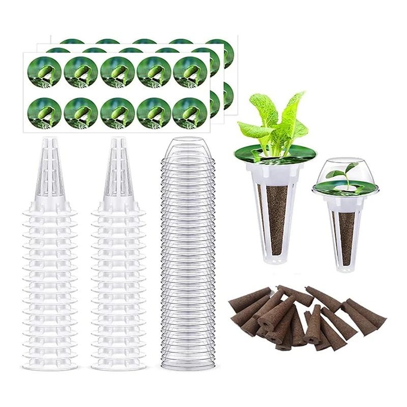 

24PCS Seed Pod Kit For Aerogarden, Hydroponics Grow Anything Kit Garden Seed Starting System Indoor Hydroponics Supplies