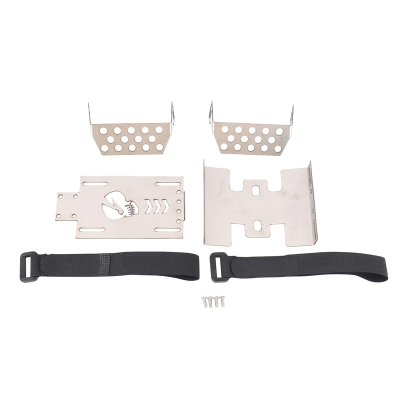 

Stainless Steel Chassis Armor Chassis Protector Plate Skid Plate Battery Board For 1/10 RC Redcat GEN8 Scout II