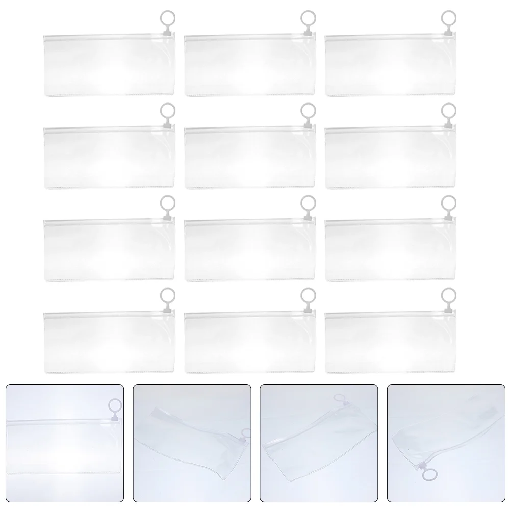 

Clear Case Zipper Transparent Stationery Zippered Storage Bags Practical