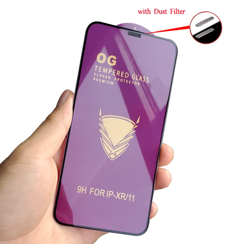 

25Pcs Tempered Glass OG Golden Armor Screen Protector for iPhone 14 13 12 11 Pro X XR XS Max Full Cover Big Curved Full Glue 7 8