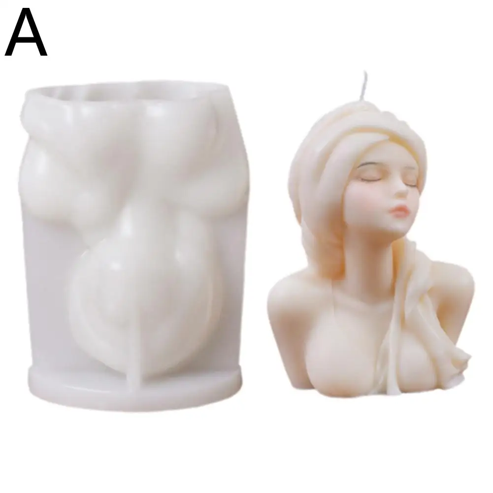 Портрет девушки ароматическая свеча силиконовая форма милая девушка подарки на