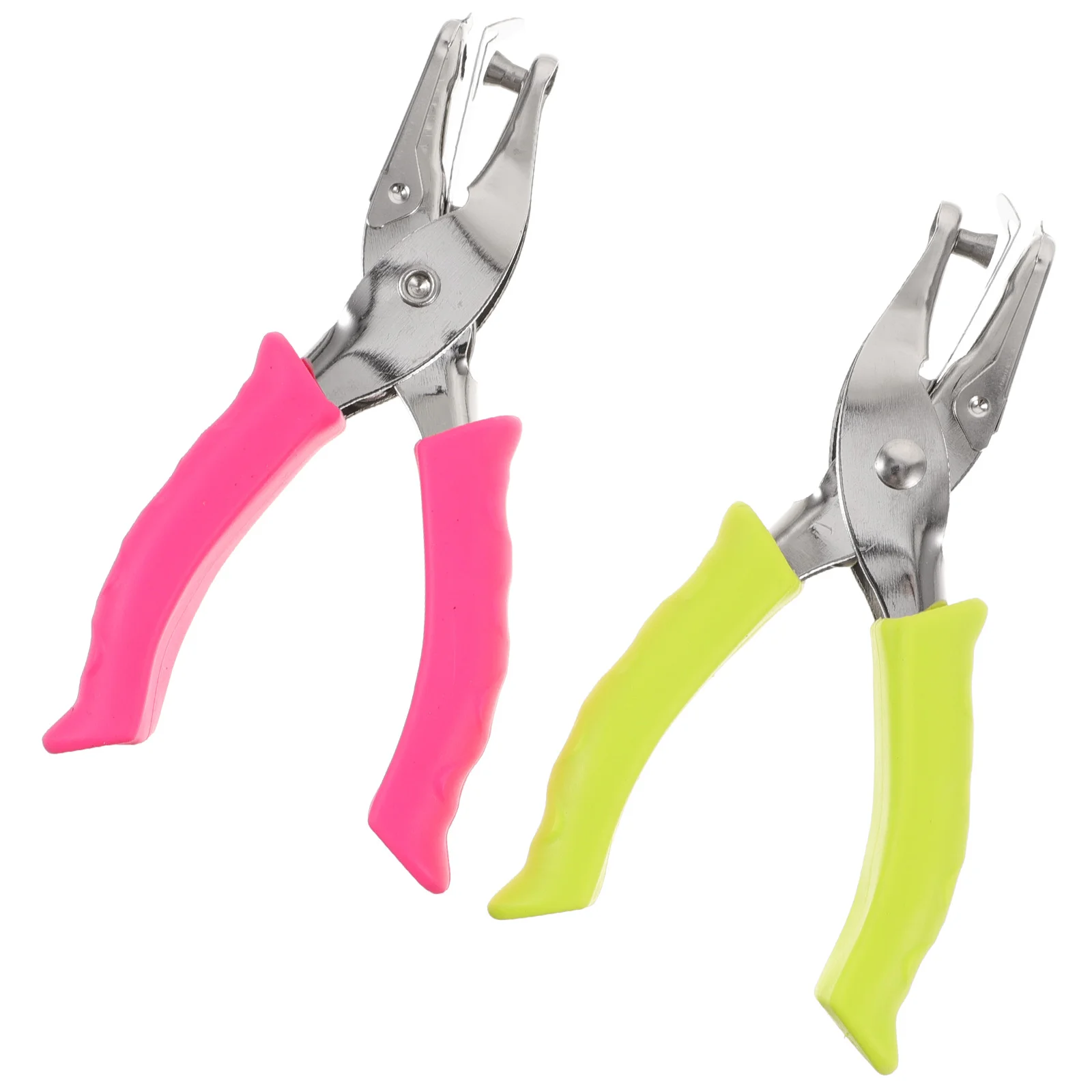 

2 Pcs Mini Hole Punch Home Accessory Punchers Handle Multi-function Paper Office Card
