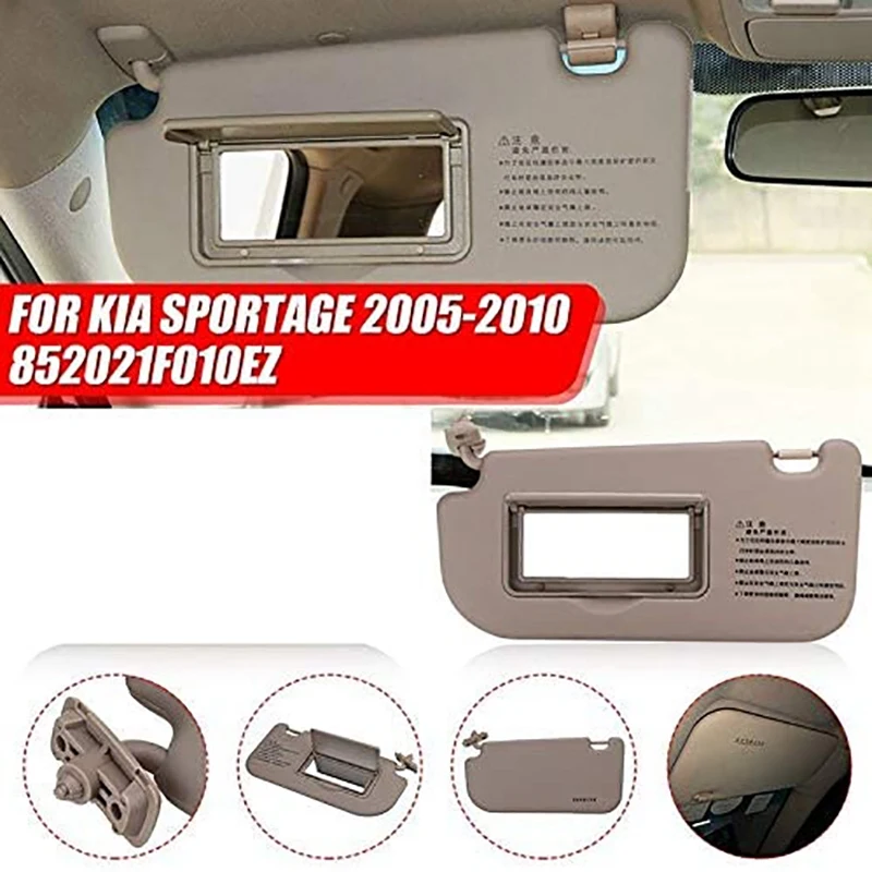 Автомобильный внутренний солнцезащитный козырек с левым рулем зеркалом для KIA