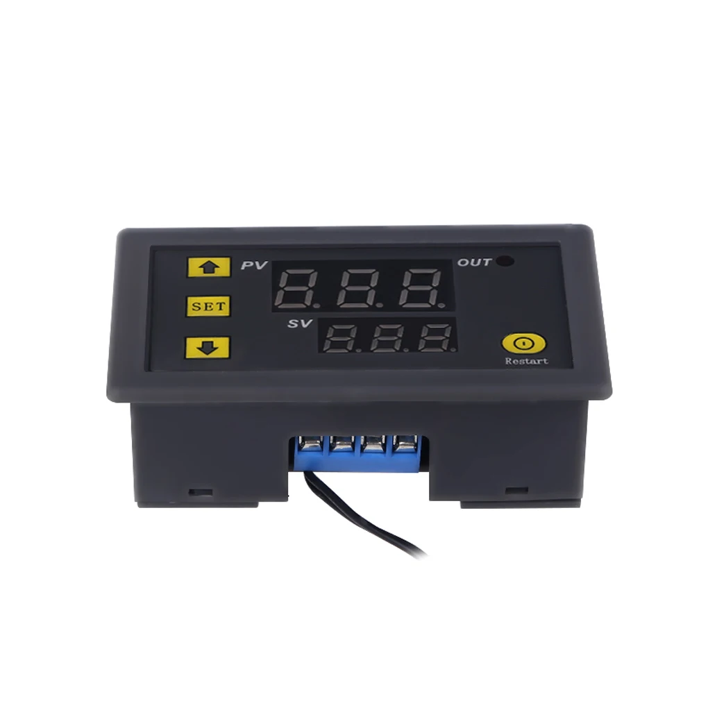 

W3230 LED Digital Thermostat Temperature Control DC 12V AC 110V 220V 20A Mini LED Display Thermostat Waterproof Probe