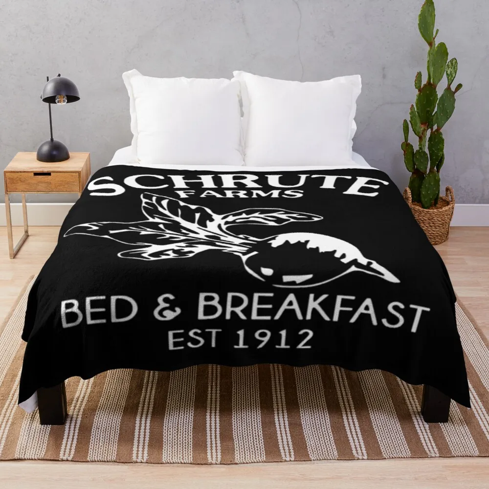 

Schrute Farms Bed and Breakfast Throw Blanket giant sofa knit blanket floral Throw Blanket fluffy soft blankets knitted plaid