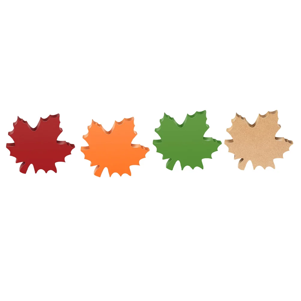 

Maple Decor Leaf Table Wood Fall Autumn Thanksgiving Leaves Signs Sign Decorations Decorative Ornament Harvest Desk Party